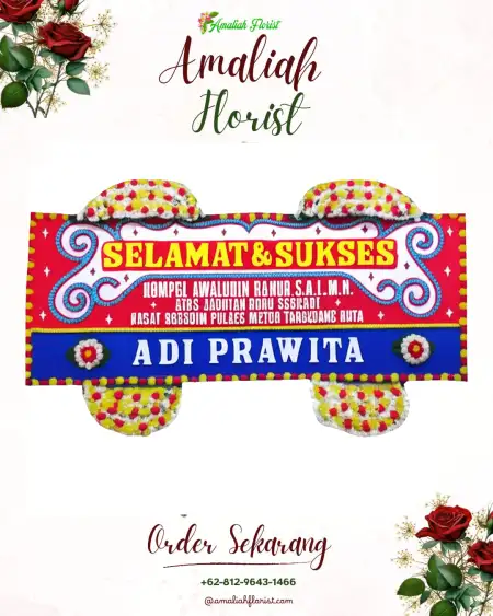 Papan Bunga Ucapan Selamat Waruduwur